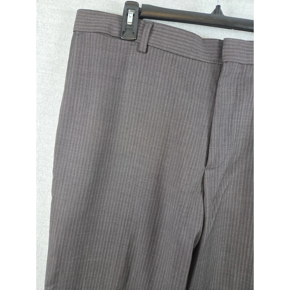 BANANA REPUBLIC Classic 36x30 Wool Dress Trousers Pants Brown Herringbone Career